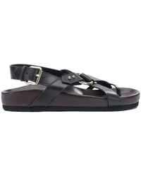Soeur - Round-Toe Flat Sandals - Lyst
