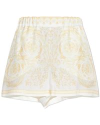 Versace - Pattern-Printed Elasticated-Waistband Shorts - Lyst