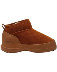 Moon Boot - Luna Low-Top Suede Boots - Lyst