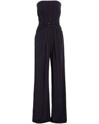 Max Mara - Solid-Color Strapless Tube Top Jumpsuit - Lyst