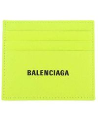 Balenciaga - Logo Print Card Holder - Lyst