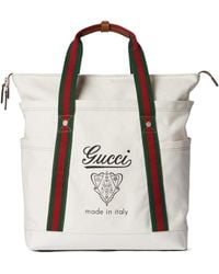 Gucci - Medium Web Canvas Bag - Lyst