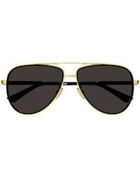 Bottega Veneta - Logo Sunglasses - Lyst