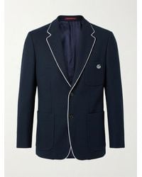 Gucci - Cotton Jersey Jacket With Embroidery - Lyst