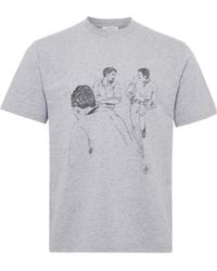 JW Anderson - Jw Anderson Cafe Scene Printed T-Shirt - Lyst
