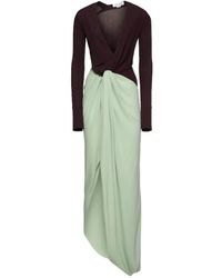 Victoria Beckham - Fluid Jersey Knot Detail Gown - Lyst