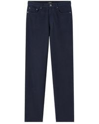 A.P.C. - Martin Button Detailed Straight Leg Jeans - Lyst