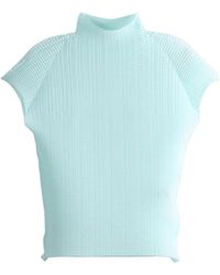 Issey Miyake - Wooly Pleats-68 Pleated High-Neck Top - Lyst