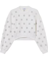 Off-White c/o Virgil Abloh - Lurex Little Arrows Sweatshirt - Lyst