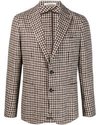 Tagliatore - Check-Pattern Long-Sleeve Blazer - Lyst