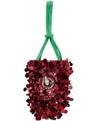Anya Hindmarch - Mini Embellished Satin Bucket Bag - Lyst