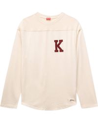 KENZO - Varsity Long Sleeves T-Shirt - Lyst