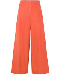 JOSEPH - Thurlow Silk And Cotton-Blend Wide-Leg Pants - Lyst