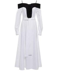 Gabriela Hearst - Elias Off-Shoulder Cotton Midi Dress - Lyst