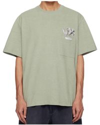WOOYOUNGMI - Floral-Print Pocket T-Shirt - Lyst