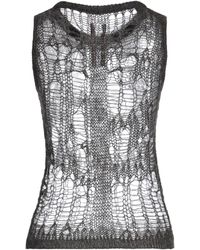 Rick Owens - Solid Sleeveless Knit Top - Lyst