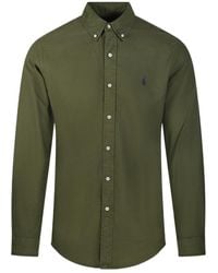 Polo Ralph Lauren - Logo Embroidered Buttoned Shirt - Lyst