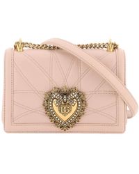 Dolce & Gabbana - Devotion Logo Plaque Shoulder Bag - Lyst