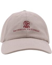 Brunello Cucinelli - Logo-Embroidered Baseball Hat - Lyst