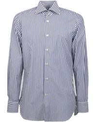 Kiton - Long Sleeved Striped Shirt - Lyst