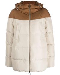 Eleventy - Two-Tone Padded Hooded Jacket - Lyst