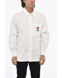 KENZO - Oversized-Fit Checked Shirt - Lyst