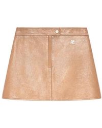 Courreges - Vinyl-Effect Mini Skirt - Lyst