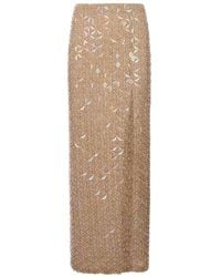 P.A.R.O.S.H. - Sequin-Embellished Maxi Skirt - Lyst