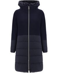 Herno - Panelled Wool-Blend Coat - Lyst