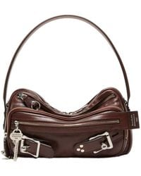 Acne Studios - Camero Party Buckle Zip Leather Shoulder Bag - Lyst