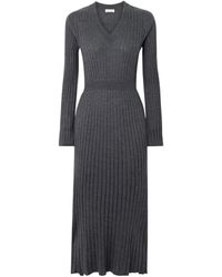 Brunello Cucinelli - Long Sleeve Dress - Lyst