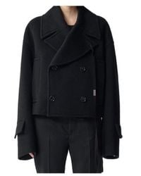 Ann Demeulemeester - Davin Double-Breasted Short Caban - Lyst
