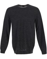 BOSS - Crewneck Knitted Jumper - Lyst
