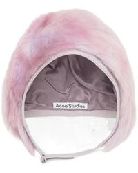 Acne Studios - Shearling Cap - Lyst
