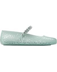 Jimmy Choo - The Jelly Embellished Ballerina Flats - Lyst