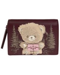 Ganni - Bou Teddy Printed Card Holder - Lyst