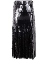Self-Portrait - Sequin Midi Skirt - Lyst
