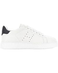 Hogan - Round Toe Low-Top Sneakers - Lyst