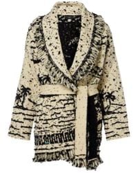 Alanui - Ocean Whispers Fringed Wool-Blend Cardigan - Lyst