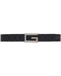 Gucci - Reversible Belt With Square G Buckle - Lyst