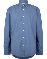 Tommy Hilfiger - Long-Sleeved Shirt With Fine Textured Patterns - Lyst