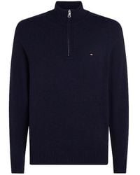 Tommy Hilfiger - Half-Zip Wool Sweater - Lyst