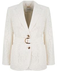 Zimmermann - Luna Belted Blazer - Lyst