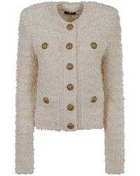 Balmain - Button-Up Tweed Jacket - Lyst