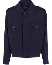 Emporio Armani - Long-Sleeved Casual Jacket - Lyst
