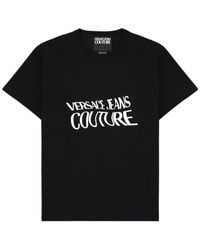 Versace - Jeans Couture Logo Print T-Shirt - Lyst