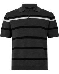 Gucci - Striped Short-Sleeve Knit Polo - Lyst