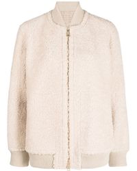 Manzoni 24 - Shearling Zip-Up Jacket - Lyst