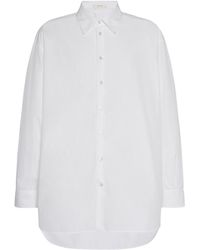 The Row - Lukre Long-Sleeve Cotton Shirt - Lyst