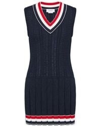 Thom Browne - Striped Cable Mini Dress - Lyst